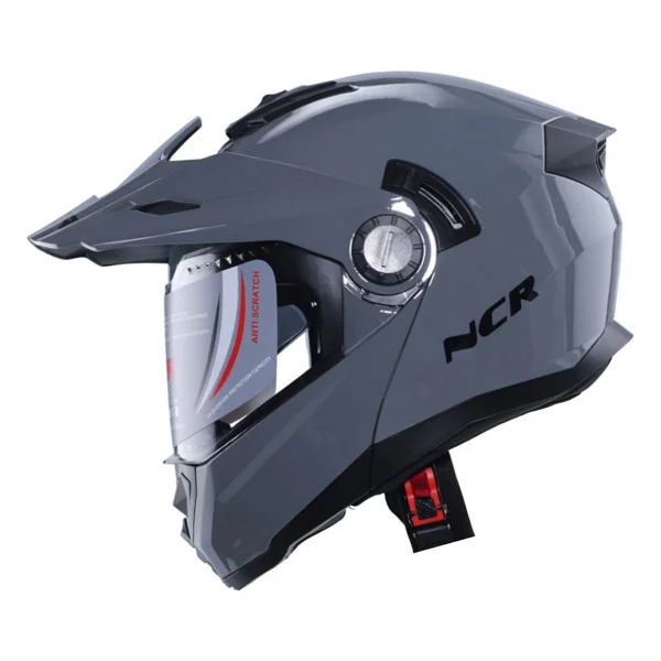 Ncr X-Cross Nardo Gri Çene Açılır Motor Kaskı - Görsel 9