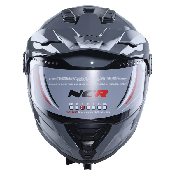Ncr X-Cross Nardo Gri Çene Açılır Motor Kaskı - Görsel 2