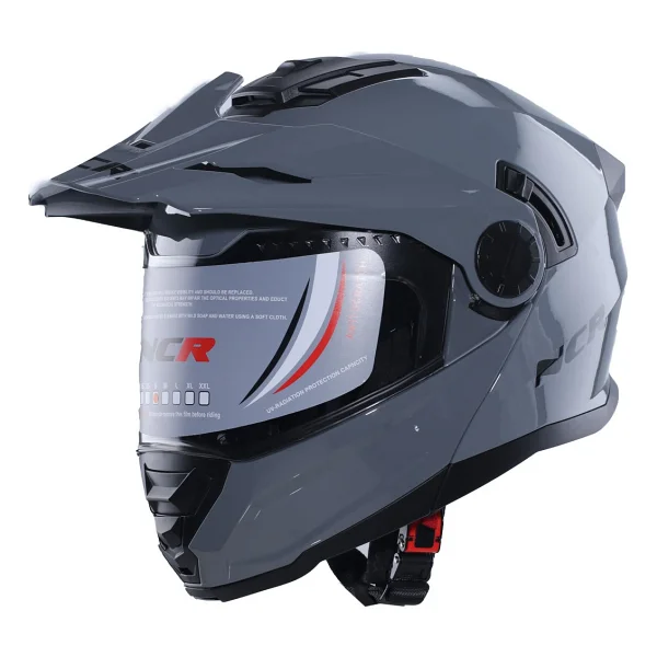 Ncr X-Cross Nardo Gri Çene Açılır Motor Kaskı - Görsel 3