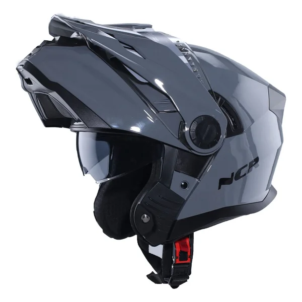 Ncr X-Cross Nardo Gri Çene Açılır Motor Kaskı - Görsel 4