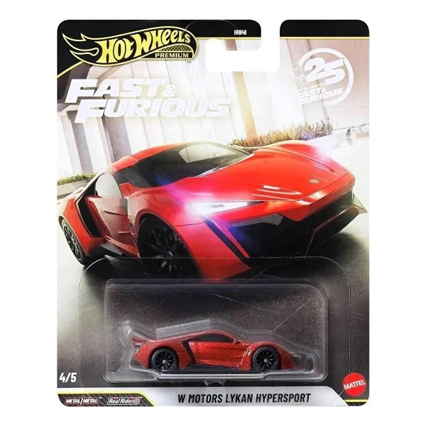 Hot Wheels Fast And Furious Premium 25. Yıl W Motors Lykan Hypersport Hnw46-Jhw70 - Görsel 2