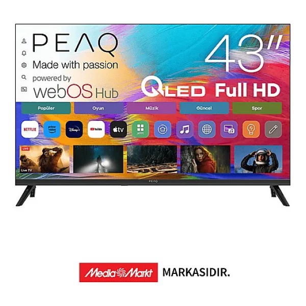 Peaq 55q90 4K Ultra HD 55" 140 Ekran Uydu Alıcılı Webos Smart QLED TV - Görsel 7