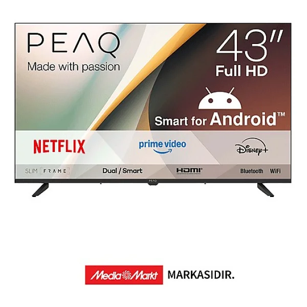 Peaq 43a7000 Full HD 43" 109 Ekran Uydu Alıcılı Android Smart LED TV - Görsel 5