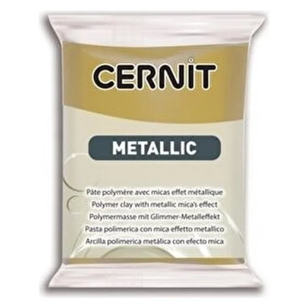 Cernit Metallic Polimer Kil 56 Gr 055 Antıque Gold - Görsel 2