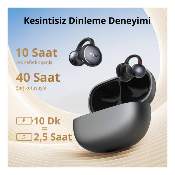Earfun Clip TWS Open Ear Bluetooth Kulaklık - Görsel 4