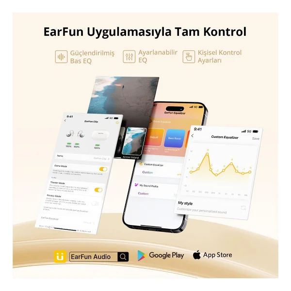 Earfun Clip TWS Open Ear Bluetooth Kulaklık - Görsel 5