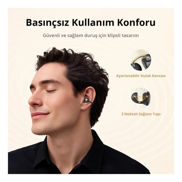 Earfun Clip TWS Open Ear Bluetooth Kulaklık - Görsel 6