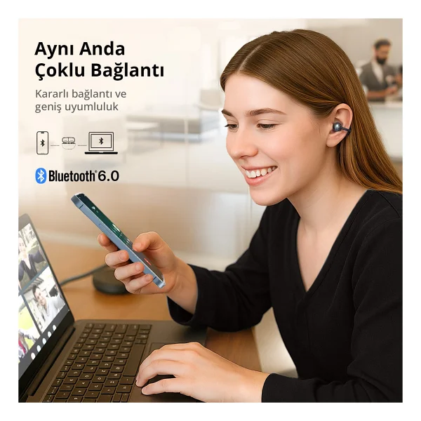 Earfun Clip TWS Open Ear Bluetooth Kulaklık - Görsel 7