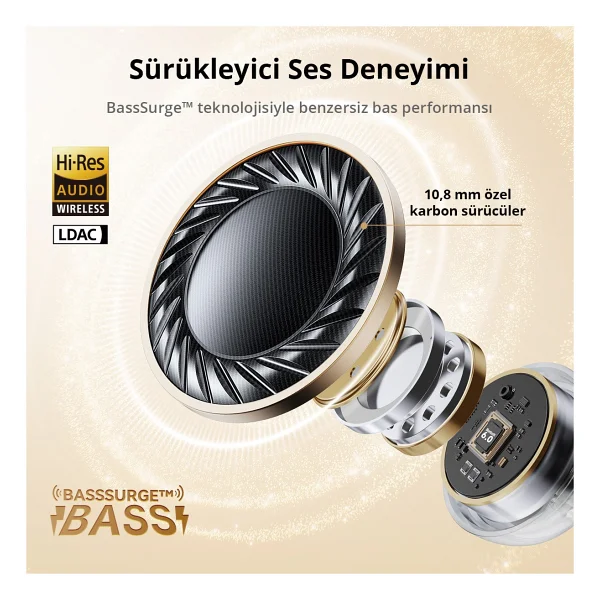 Earfun Clip TWS Beyaz Open Ear Bluetooth Kulaklık - Görsel 6