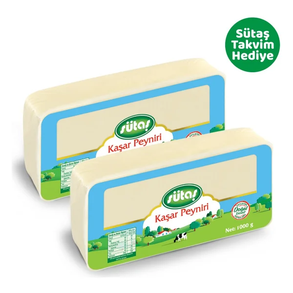 Sütas Kaşar Peyniri 1000 G X 2 Adet - Görsel 3