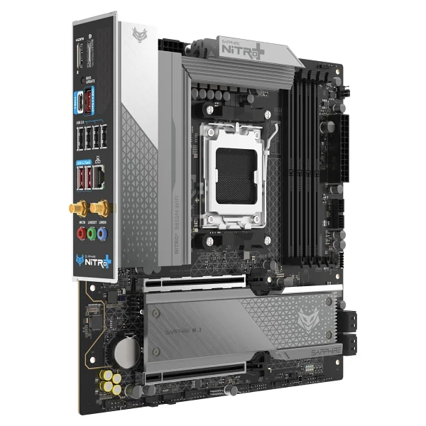 Sapphire Nitro+ B850m Wi-Fi 52123-01-40g AMD Am5 DDR5 Micro Atx Anakart - Görsel 2