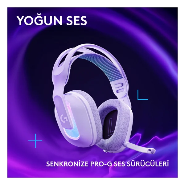 Logitech G522 Lightspeed Beyaz RGB Kablolu/Kablosuz Kulak Üstü Oyuncu Kulaklığı - Görsel 4