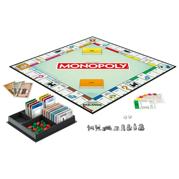 Monopoly Klasik Emlak Ticareti Oyunu 8 Yaş Ve Üzeri Eğlenceli Aile Oyunu - Görsel 3