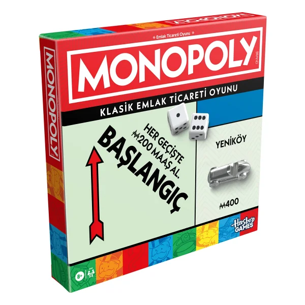Monopoly Klasik Emlak Ticareti Oyunu 8 Yaş Ve Üzeri Eğlenceli Aile Oyunu - Görsel 8