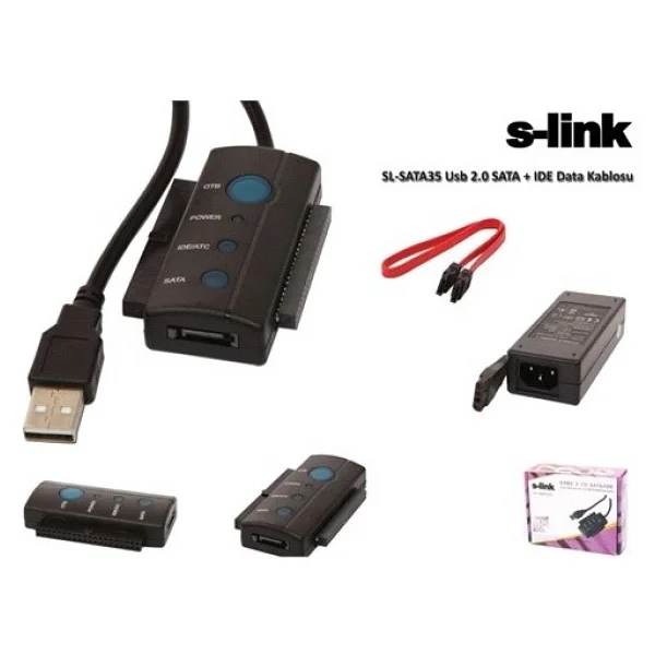 S-Link Sl-Sata35 USB To Ide-Sata Dönüştürücü - Görsel 2