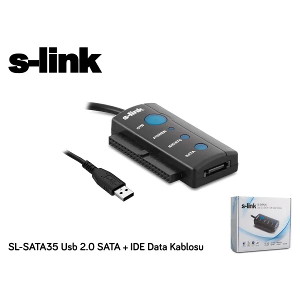 S-Link Sl-Sata35 USB To Ide-Sata Dönüştürücü - Görsel 3