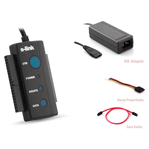 S-Link Sl-Sata35 USB To Ide-Sata Dönüştürücü - Görsel 4