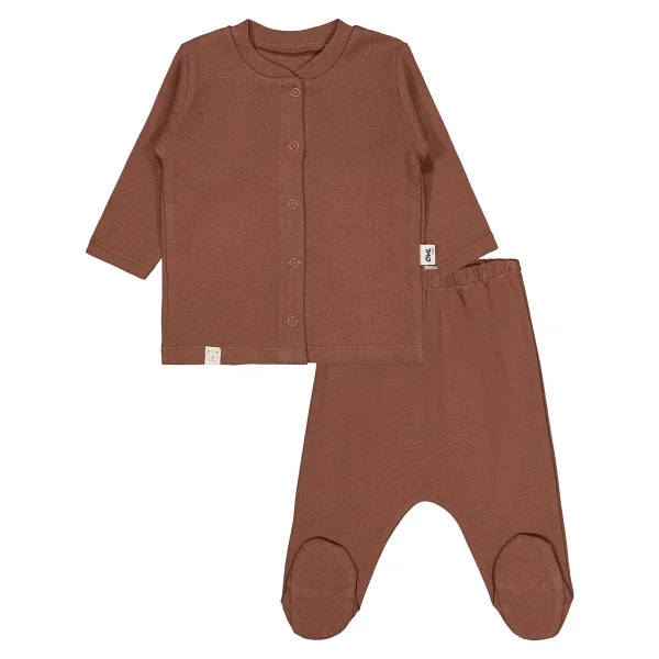 Civil Baby Düz 1-6 Ay Pijama Takımı - Lila 3-6 Ay - Görsel 7
