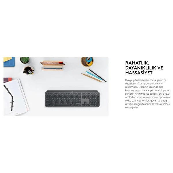 Logitech Mx Keys For Business 920-010254 Kablosuz Klavye - Görsel 6