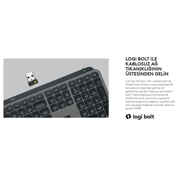 Logitech Mx Keys For Business 920-010254 Kablosuz Klavye - Görsel 10