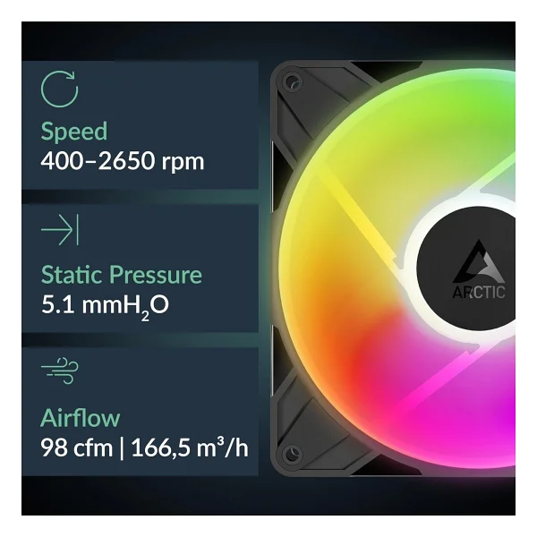 Arctic P14 Pro Reverse Argb Acfan00323a 14 Cm Kasa Fanı - Görsel 7