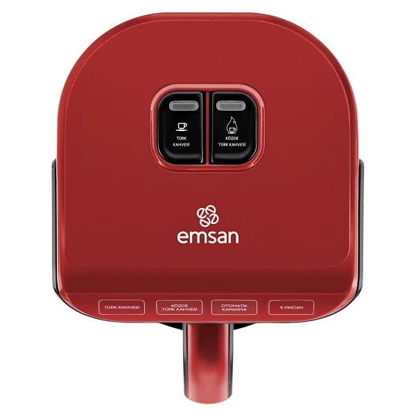 Emsan Hatır Köz Cherry Red Türk Kahve Makinesi - Görsel 8