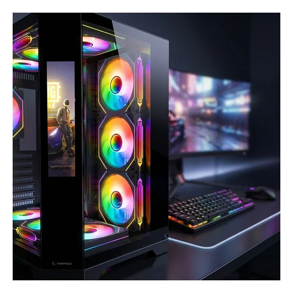 Rampage Nova Lcd Ekran Argb Fanlı Atx Oyuncu Kasası - Görsel 2
