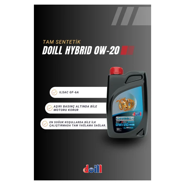 Doill Hybrid 0w-20 0w-20 Apı Sp/Rc 1 Lt Motor Yağı - 2026 - Görsel 2