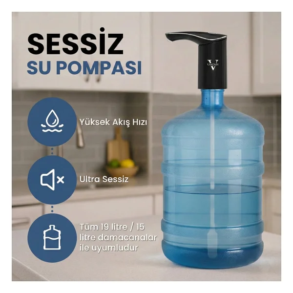 Vayomy Silentpro Şarjlı Damacana Pompası - Görsel 7