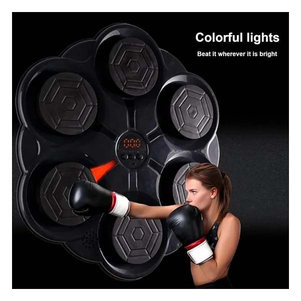 Epilons Duvar Boks Makinesi Müzikli Bluetooth Hoparlör Özellikli LED Işıklı Ritimli 9 Mod Seviye Ayarlı Box - Görsel 3