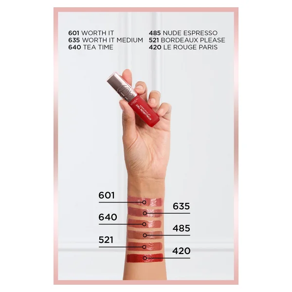 L'oreal Paris Hyaluron Lip Tint Satin Serum 601 Worth It Likit Ruj - Görsel 5