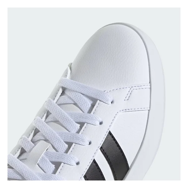 Adidas Grand Court Base 3.0 Jr4616 Beyaz-Siyah Kadın Sneaker - Görsel 7