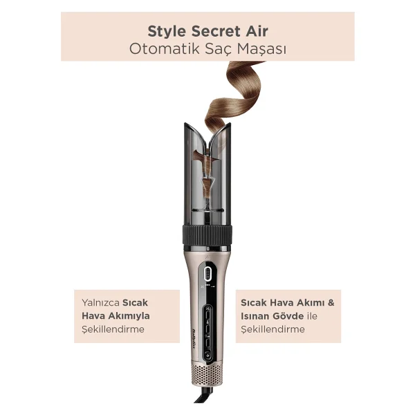 Babyliss Style Secret Air C6688e Otomatik Saç Maşası - Görsel 10