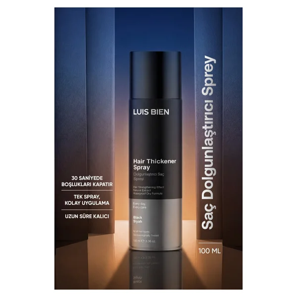 Luis Bien Hair Fiber Dolgunlaştırıcı Kahverengi Saç Spreyi 100 Ml - Görsel 8