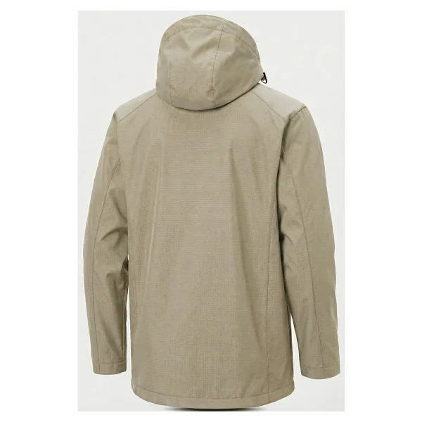 Ghassy Co. Erkek Rüzgarlık/Yağmurluk Outdoor Omuz Detaylı Mevsimlik Spor Ceket - Taş - Görsel 4