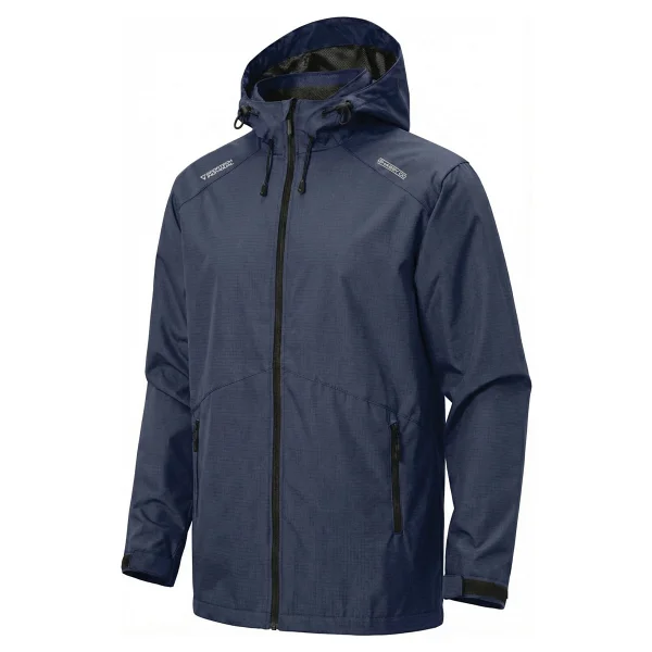 Ghassy Co. Erkek Rüzgarlık/Yağmurluk Outdoor Omuz Detaylı Mevsimlik Lacivert Spor Ceket - Görsel 2