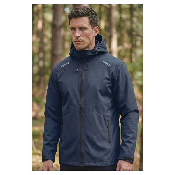 Ghassy Co. Erkek Rüzgarlık/Yağmurluk Outdoor Omuz Detaylı Mevsimlik Lacivert Spor Ceket - Görsel 3