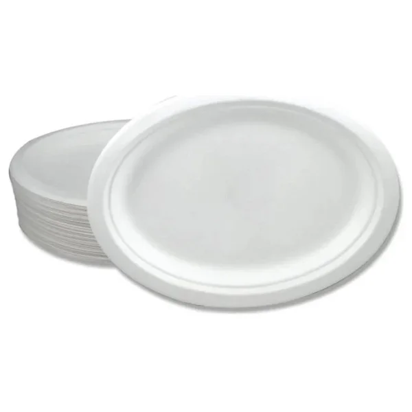 Kafem Ekolojik Karton Oval Tabak 26 Cm 25 Adet - Görsel 3
