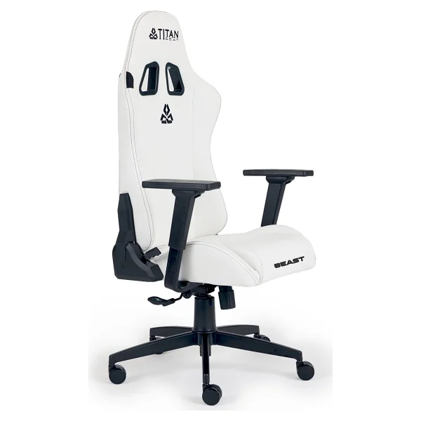 Titan Seat Beast Leather White Deri Oyuncu Koltuğu - Görsel 3