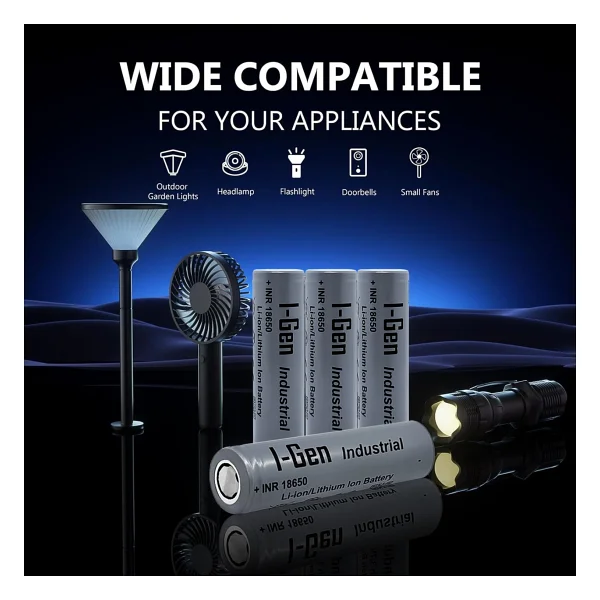 I-Gen G101 Pil Şarj Aleti + 18650 3.7v 2000 mAh Li-İon Şarjlı Pil - Görsel 2