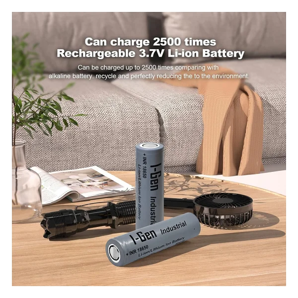 I-Gen G101 Pil Şarj Aleti + 18650 3.7v 2000 mAh Li-İon Şarjlı Pil - Görsel 4