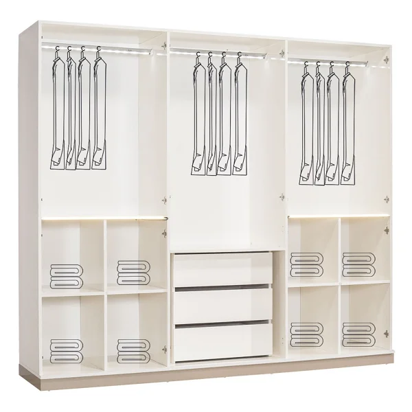 Edsy Home Alfa Yatak Odası Takımı - Bej - Görsel 9