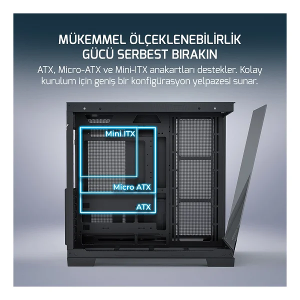 Gamepower Warcry Pulse 4x12cm Argb Fan Temperli Cam Atx 650w 80+ Bronze Gaming Kasa - Görsel 3