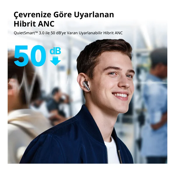 Earfun Air Pro 4 Plus TWS Siyah Kulak İçi Bluetooth Kulaklık - Görsel 5