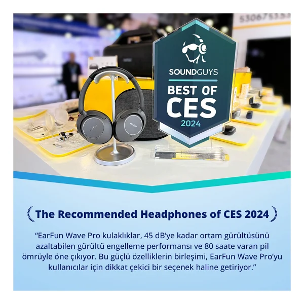 Earfun Wave Pro ANC Kulak Üstü Bluetooth Kulaklık - Görsel 2