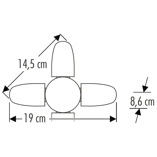 Cata Ct-1151 Beyaz Işık Pervane 30 W E27 LED Ampul - Görsel 3