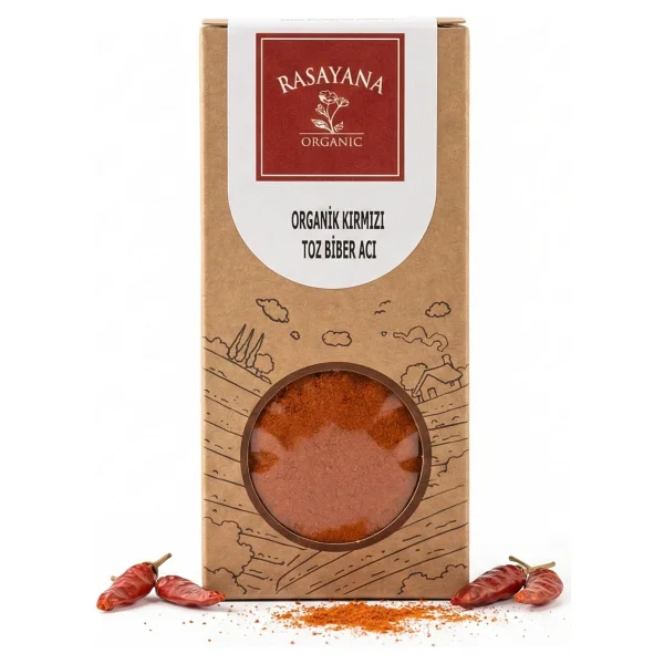 Rasayana Organik 50 Gr Acı Kırmızı Toz Biber - Görsel 3