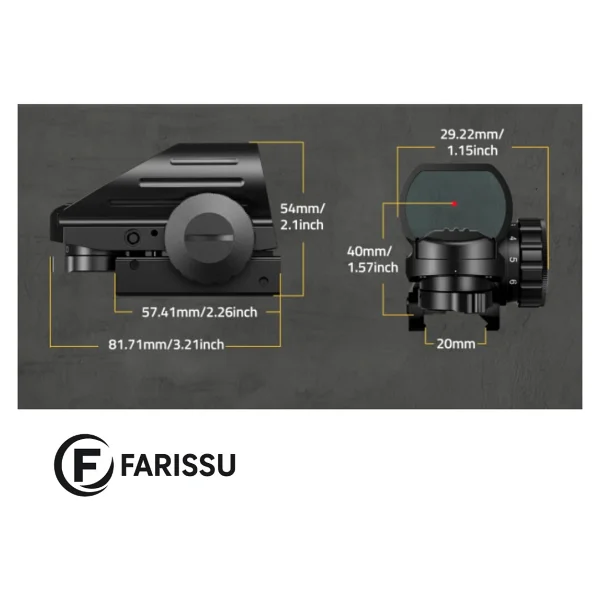 103hd Red Dot Reflex Nişangah - 3 Moa - 4 Retikül - 20 Mm Ray - Görsel 4