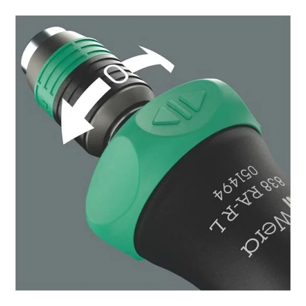 Wera 838 RA-R L/R 140 mm Cırcırlı Bits Tutuculu Tornavida - Görsel 3