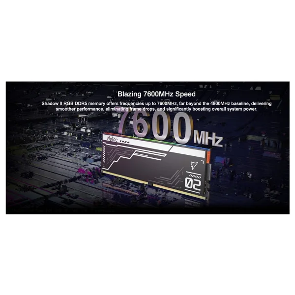 Netac Shadow Iı RGB 32gb (16gb X 2) 5600mhz DDR5 Nts2d5p56dp-32k PC RAM - Görsel 6